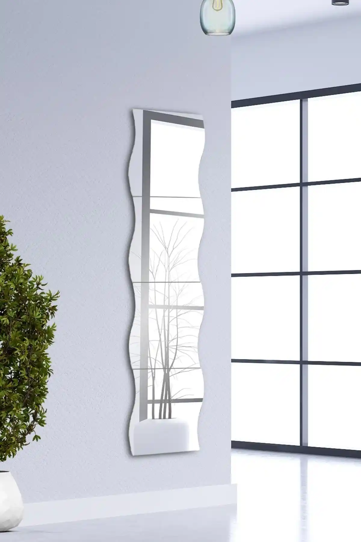 LYN HOME & DECOR Dalgalı Ayna 4 Parça: Modern Estetik ve Kullanım Kolaylığı