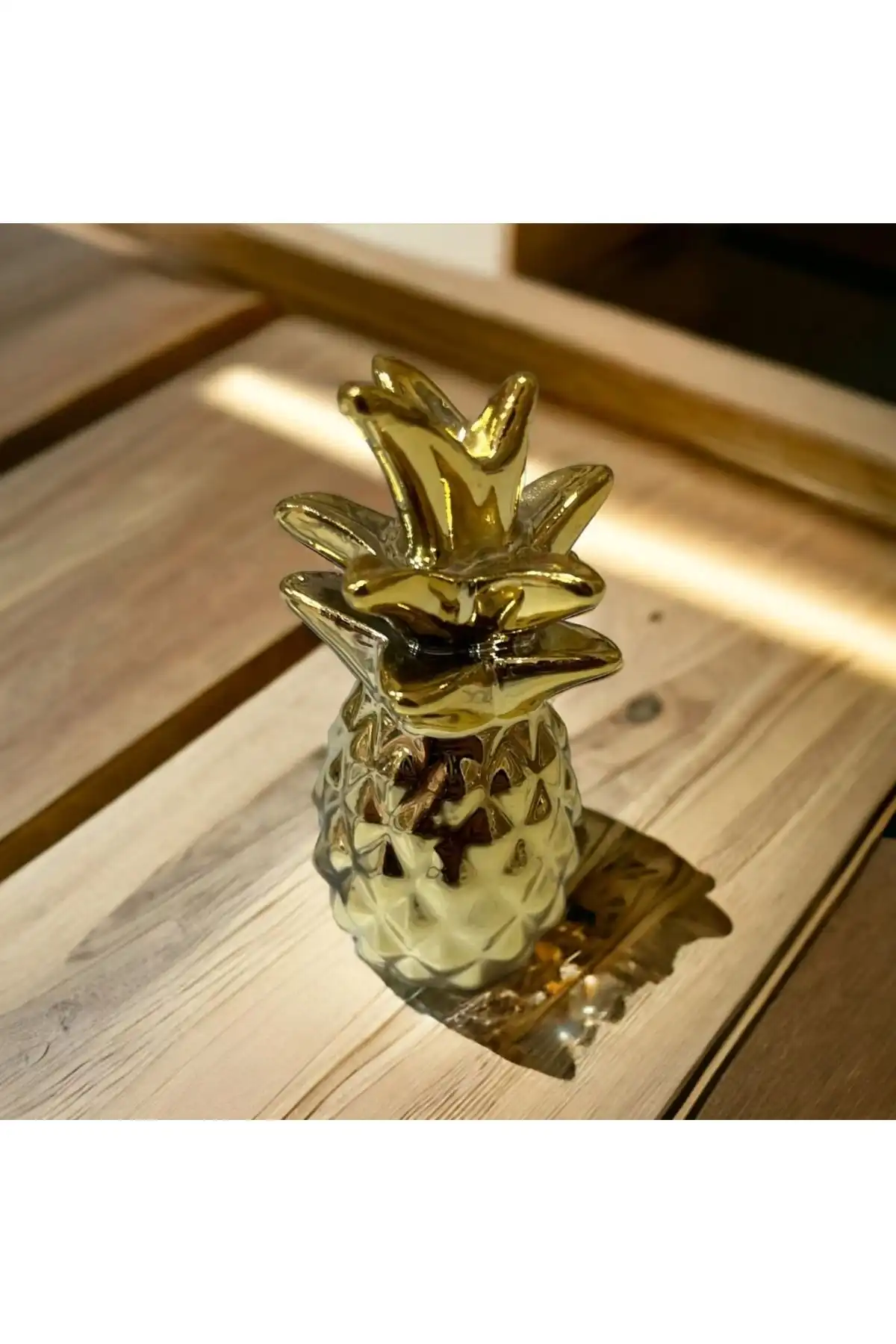 SOFT FASHION Küçük Boy Ananas Süs Gold: Zarif ve Dayanıklı Dekoratif Parça