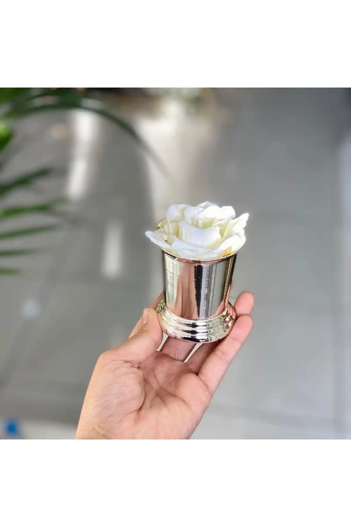 Zucace Gümüş Kaplama Gül Kovası: Şıklığın ve Estetiğin Buluşma Noktası