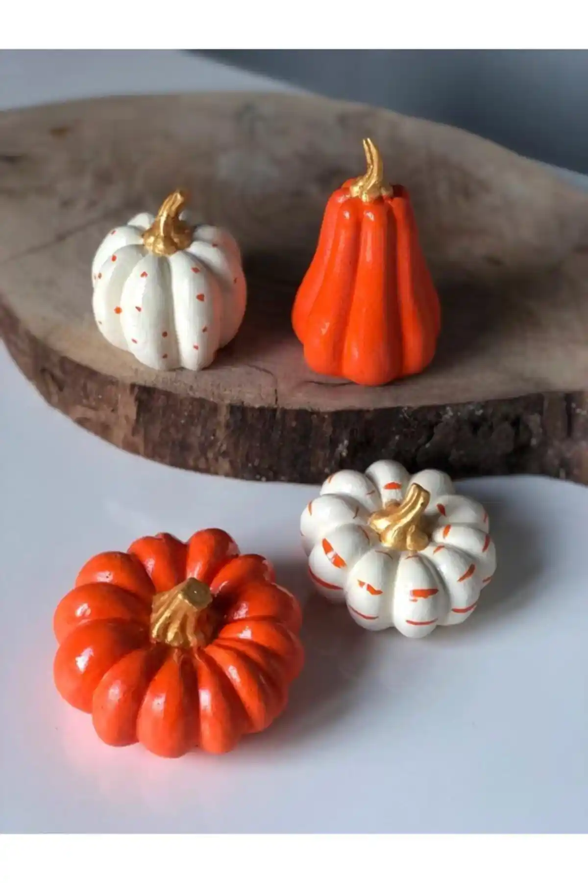 Bautinq Store Kabak 4 Lü Set: Estetik ve Dayanıklı El Yapımı Dekorasyon Ürünleri