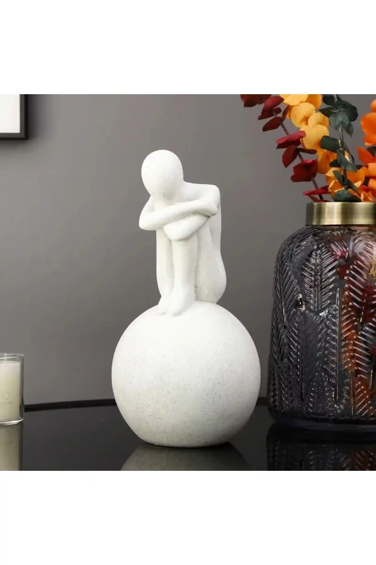 Evion İskandinav Düşünen Soyut İnsansı Biblo: Estetik ve Fonksiyonel Aksesuar