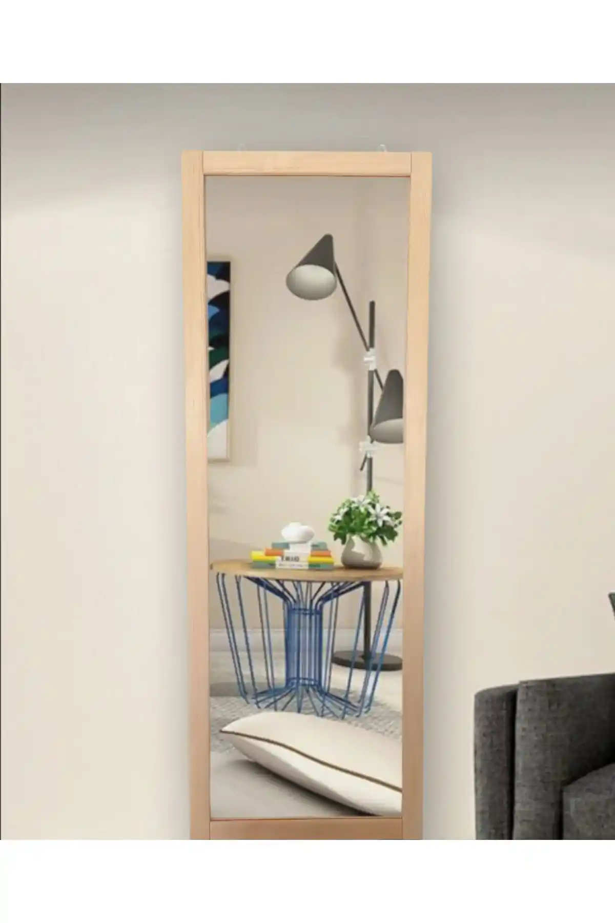 MİRRORSS Duvar Ahşap Hol Antre Boy Ayna: Modern ve Şık Tasarım Detayları