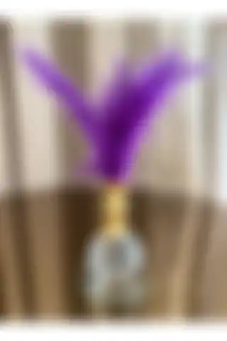 Housess Mor Tüylü Gold Kristal Top Tüylük Dekor Biblo: Modern ve Şık Seçenek