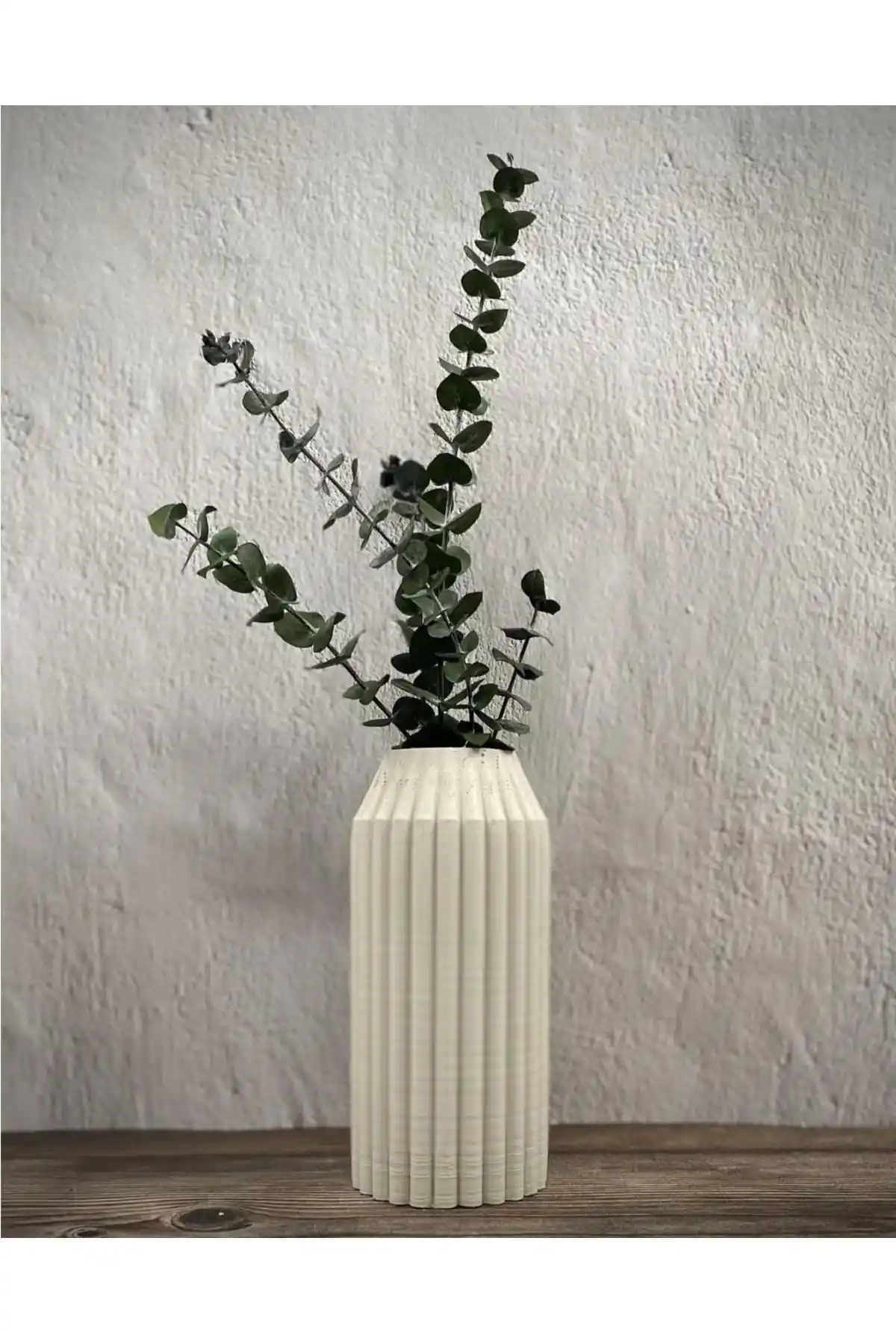 Quelife İskandinav Tarzı Uzun Çizgili Vazolar ile Modern ve Minimalist Dekorasyon