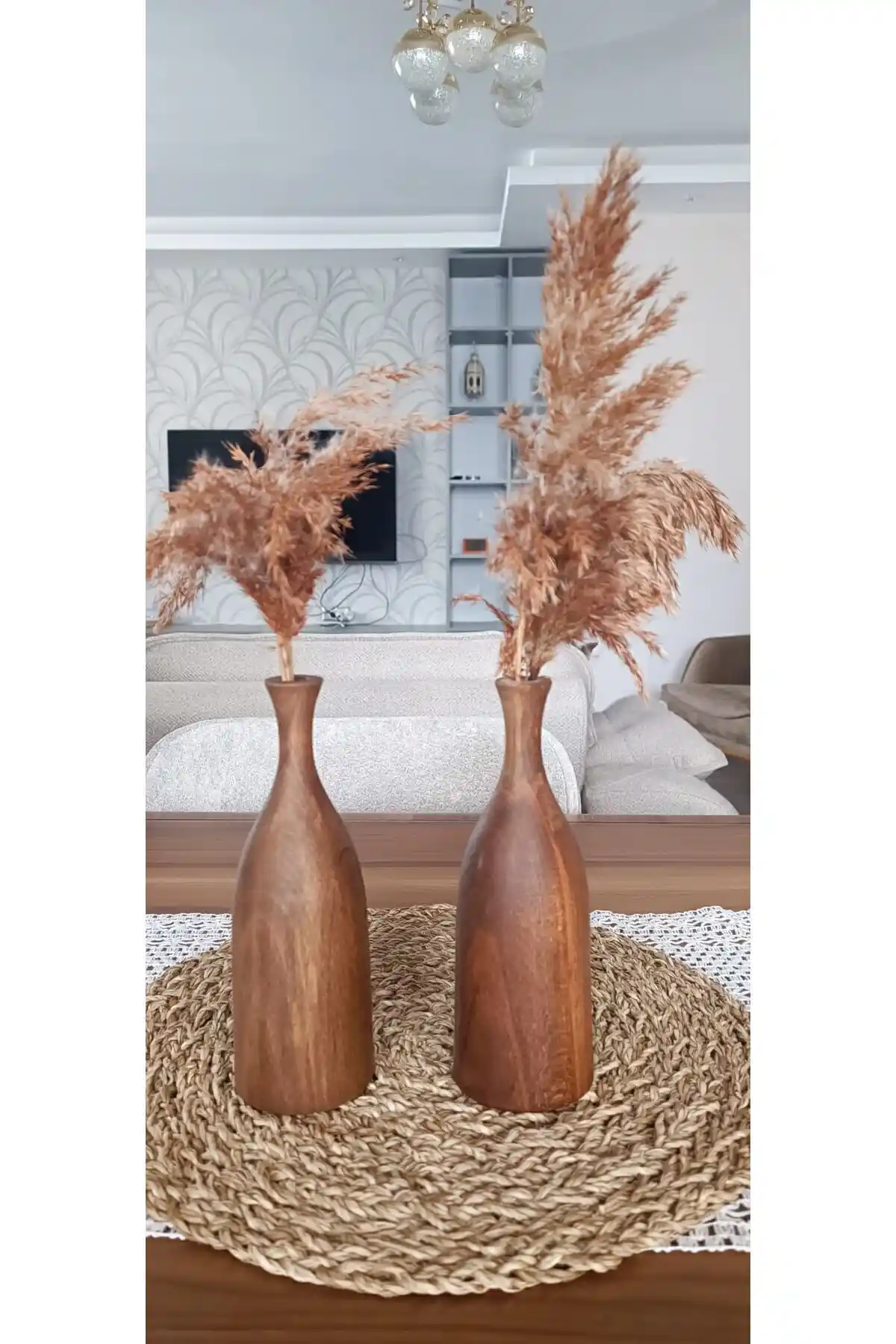 Wotrart Ahşap Dekoratif Vazo Saksı: Estetik ve Fonksiyonelliğin Buluşması