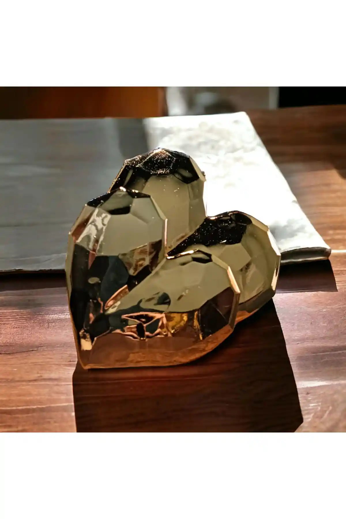 Yıldız Welding İkili Gold Kalp Biblo ile Dekorasyonunuza Şıklık Katın