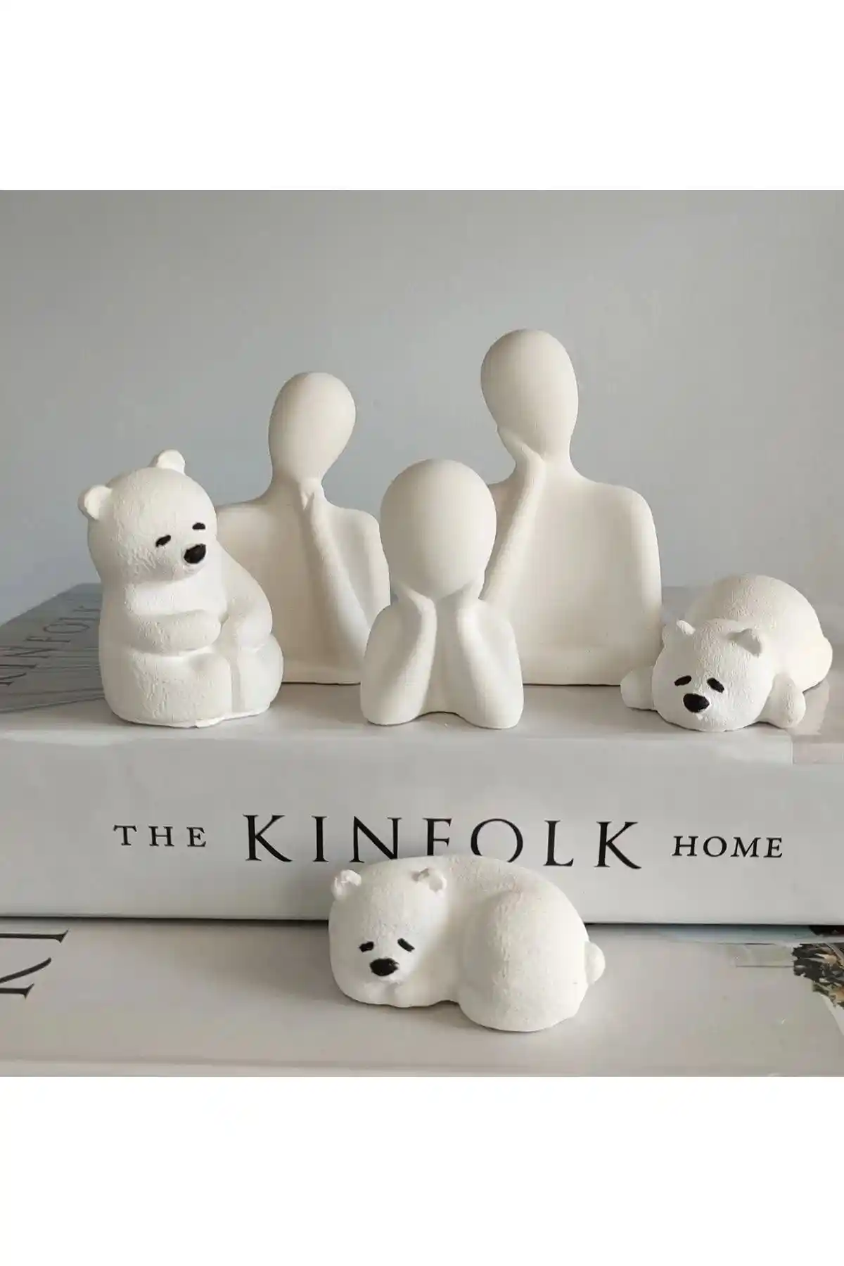 Havalı Tasarım Dekoratif Üçlü Kutup Ayısı ve Aile Biblo Seti İncelemesi