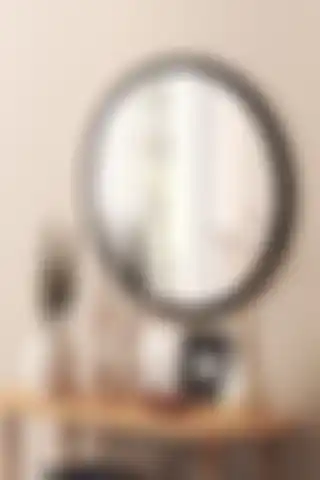 meDDex Siyah Dekoratif Yuvarlak Ayna ile Evde Şıklığı Yakalayın