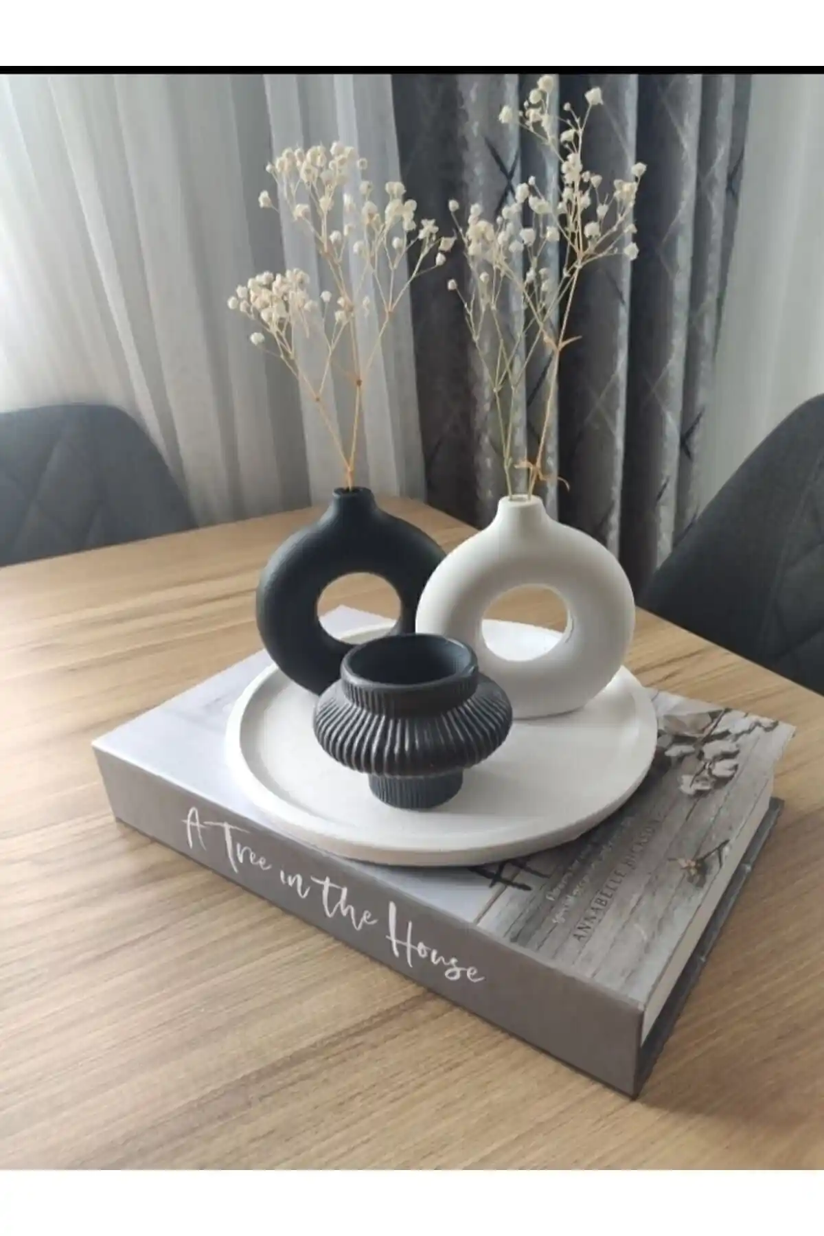 OZDEM DEKOR Beton Dekoratif Aksesuar Seti ile Evinizi Şıklıkla Donatın