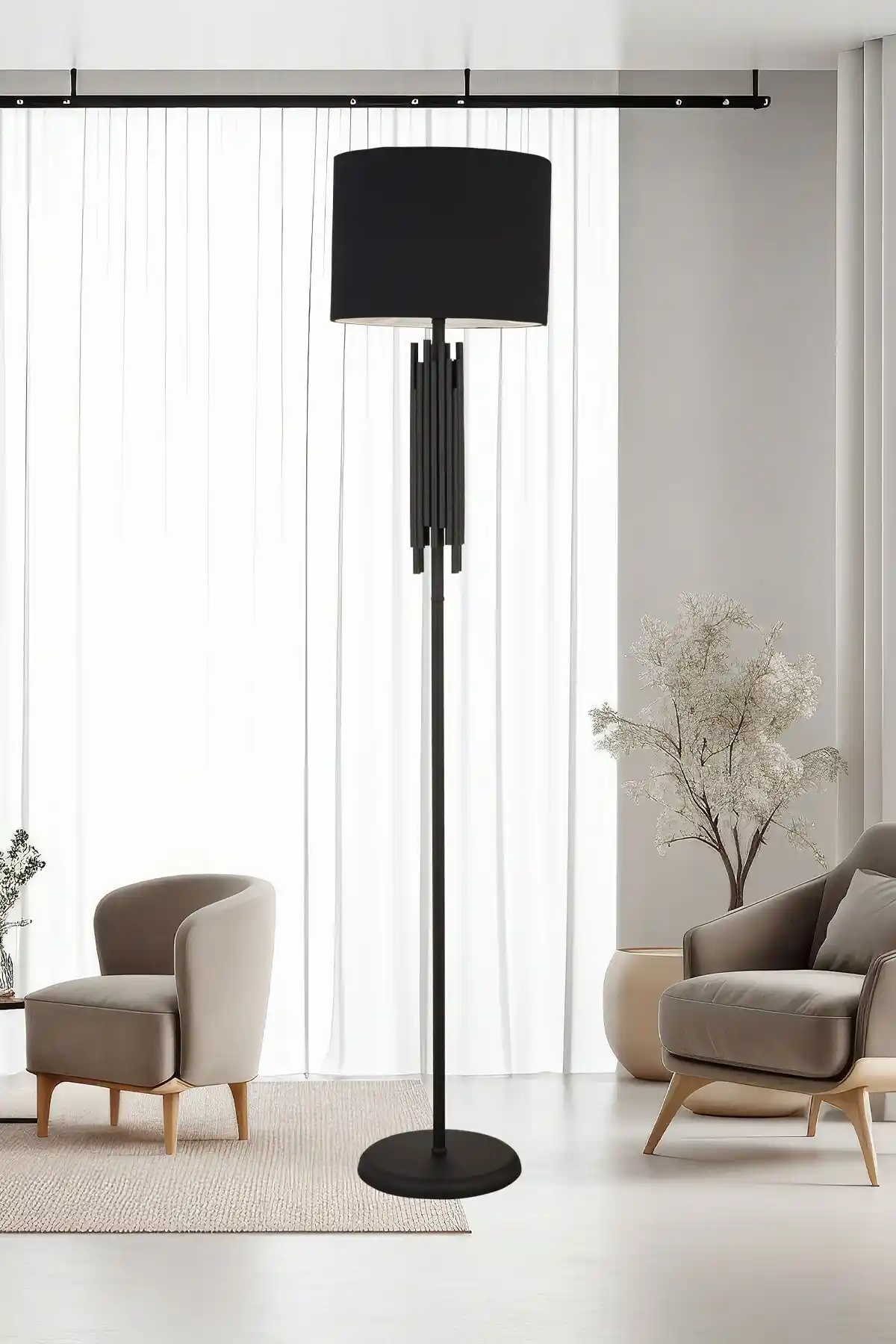 Apliqa Matisse Siyah Şapkalı Dekoratif Lamba ile Modern Aydınlatma