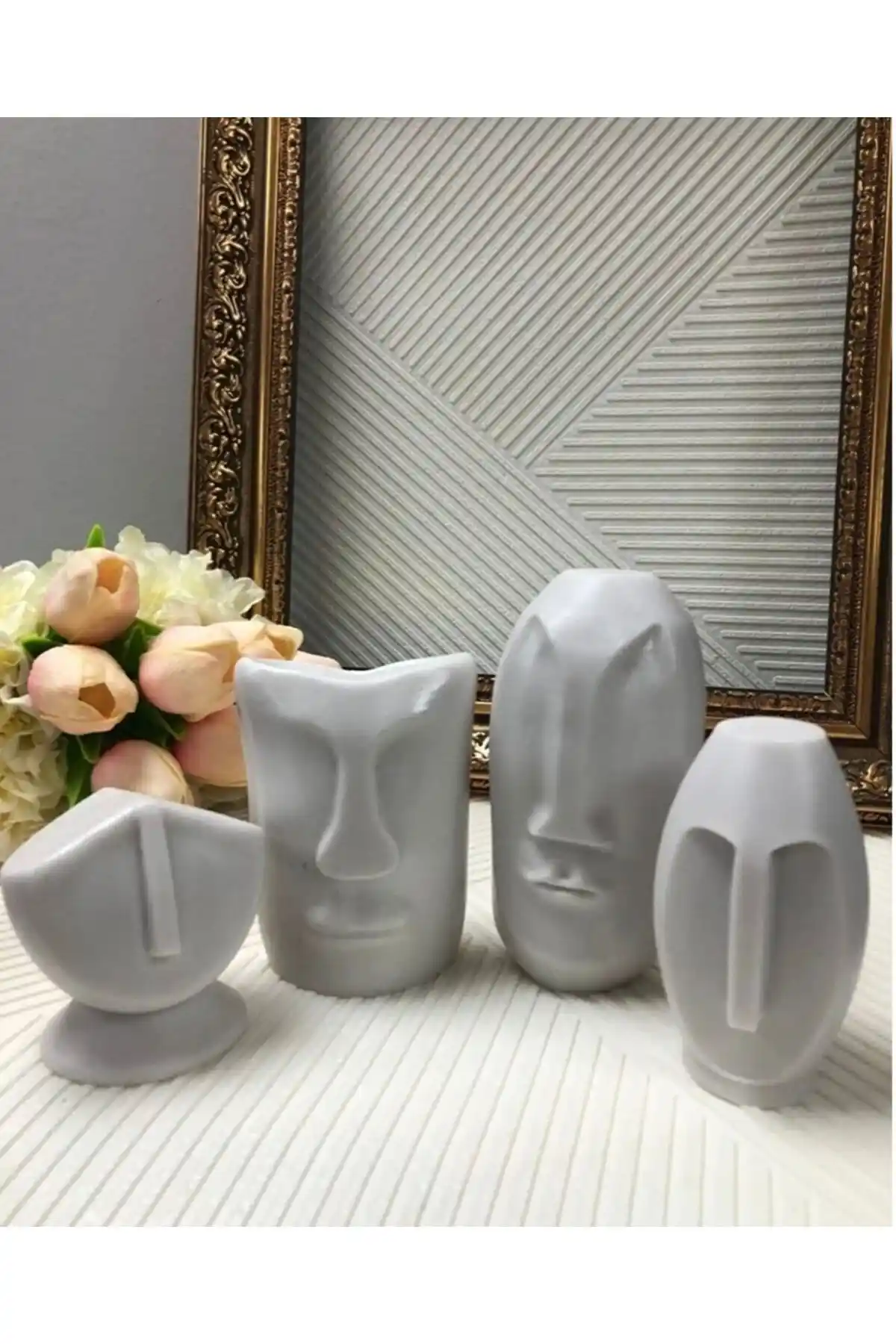 Genel Markalar Ev Dekor Dekoratif Kafalar 4'lü Heykel Biblo Seti İncelemesi