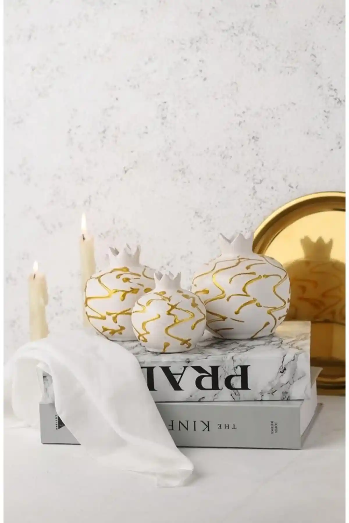 LALEZEN HOME 3’lü Nar Set ile Modern Ev Dekorasyonuna Şıklık Katın