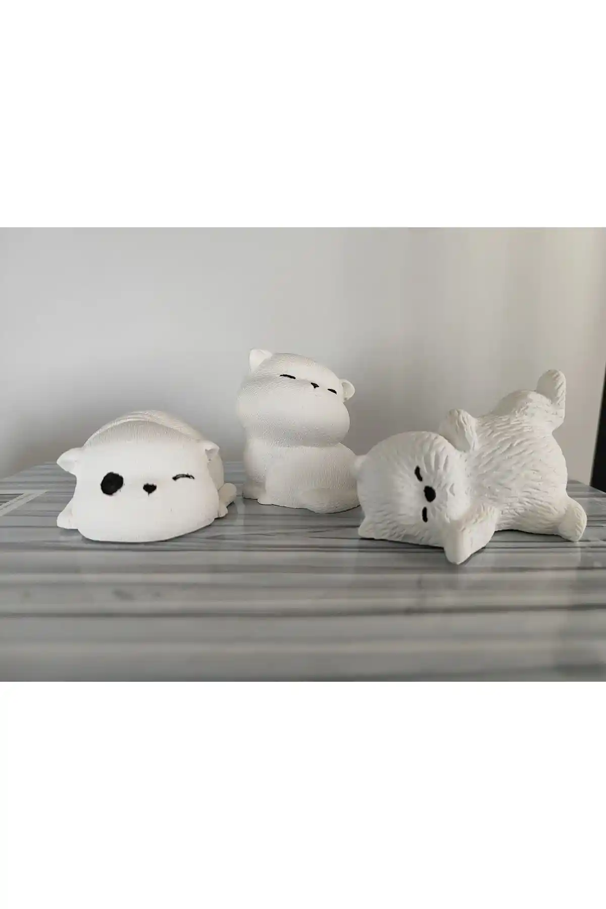 Minima Art Studio Dekoratif Kedi Obje Biblo Seti - Modern Tasarım ve Kalite
