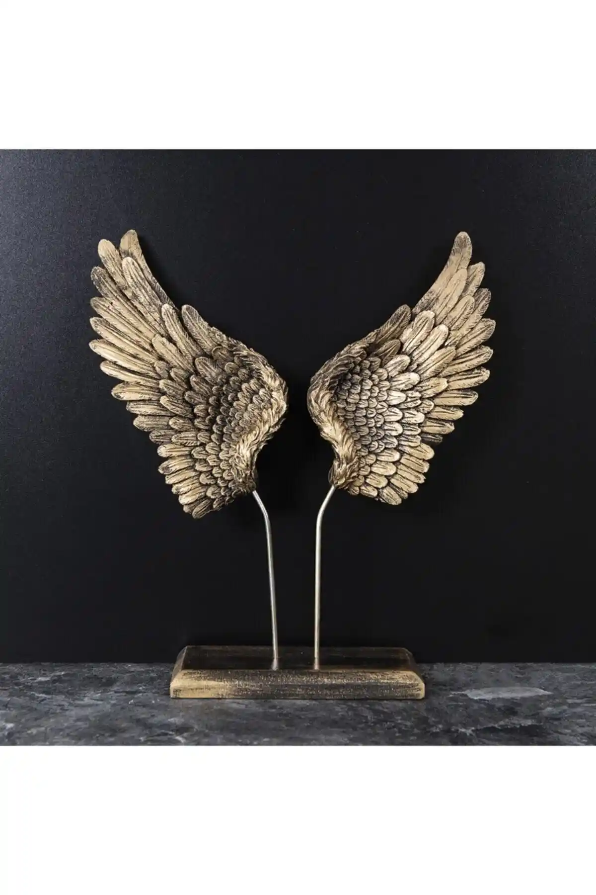 Vip Sanat Melek Kanadı Gold Eskitmeli: Şık ve Fonksiyonel Dekorasyon Ürünü