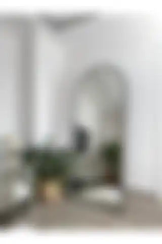 EFFE YAPI DEKOR Siyah Metal Çerçeveli Oval Boy Aynası ile Modern Dekorasyon