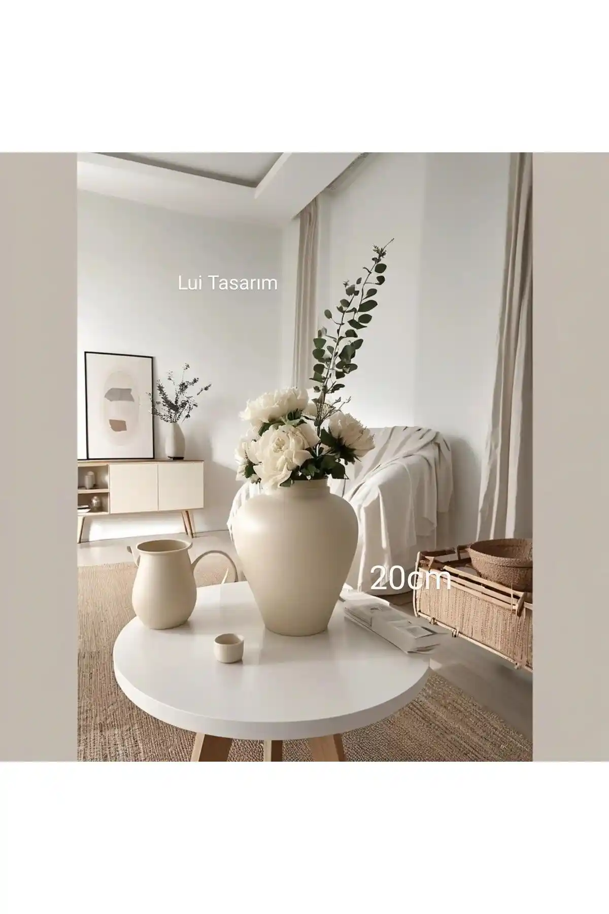 Lui Tasarım İskandinav Tarzı Büyük Boy Seramik Vazo İncelemesi