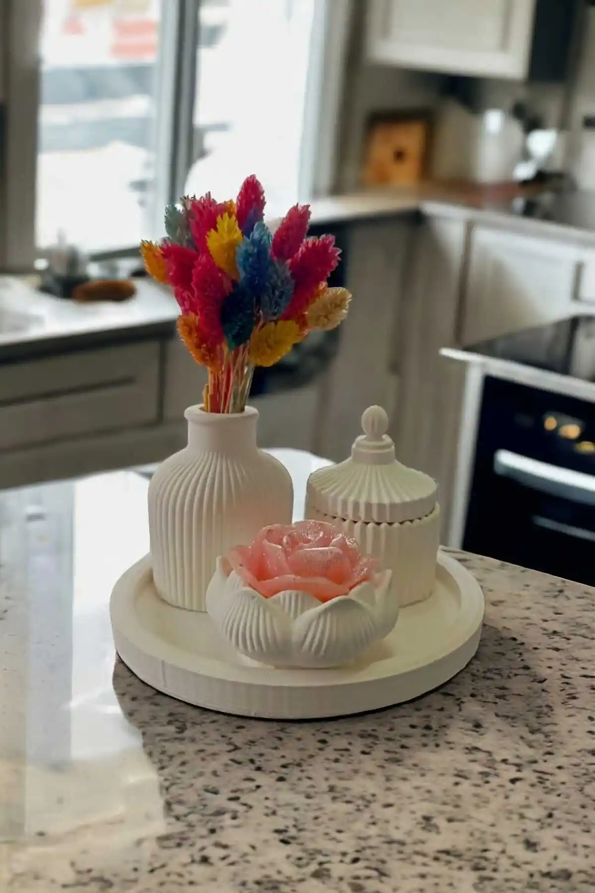 RAİSE STYLE Dekoratif Hediyelik Daire Tabaklı İskandinav Vazo Seti İncelemesi ve Özellikleri