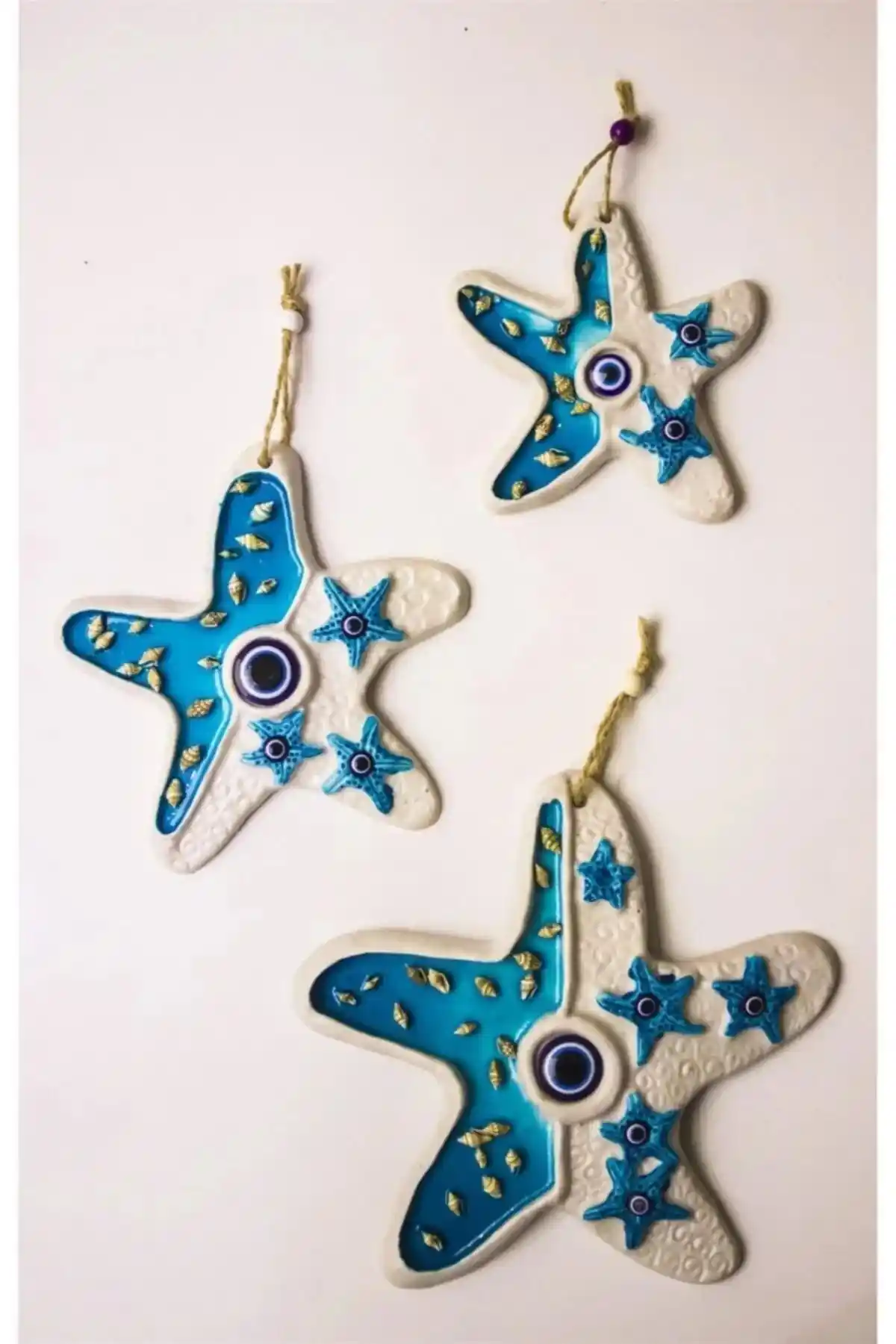 Bimbambom 3'lü Deniz Yıldızı Nazar Boncuğu ile Evlerinizi Renklendirin