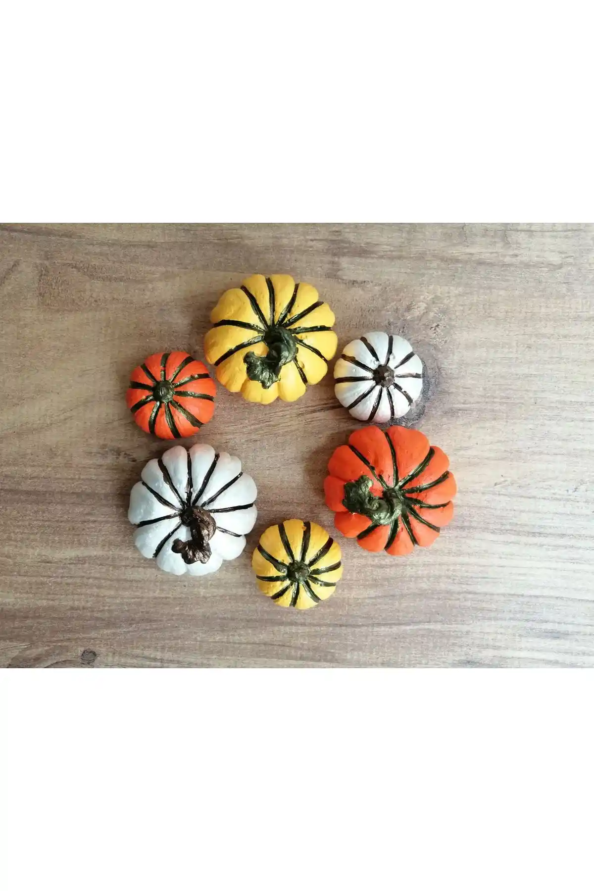 Grimsi Dekoratif Balkabağı Biblo 6'lı Set ile Evinizde Sıcaklık Yaratın