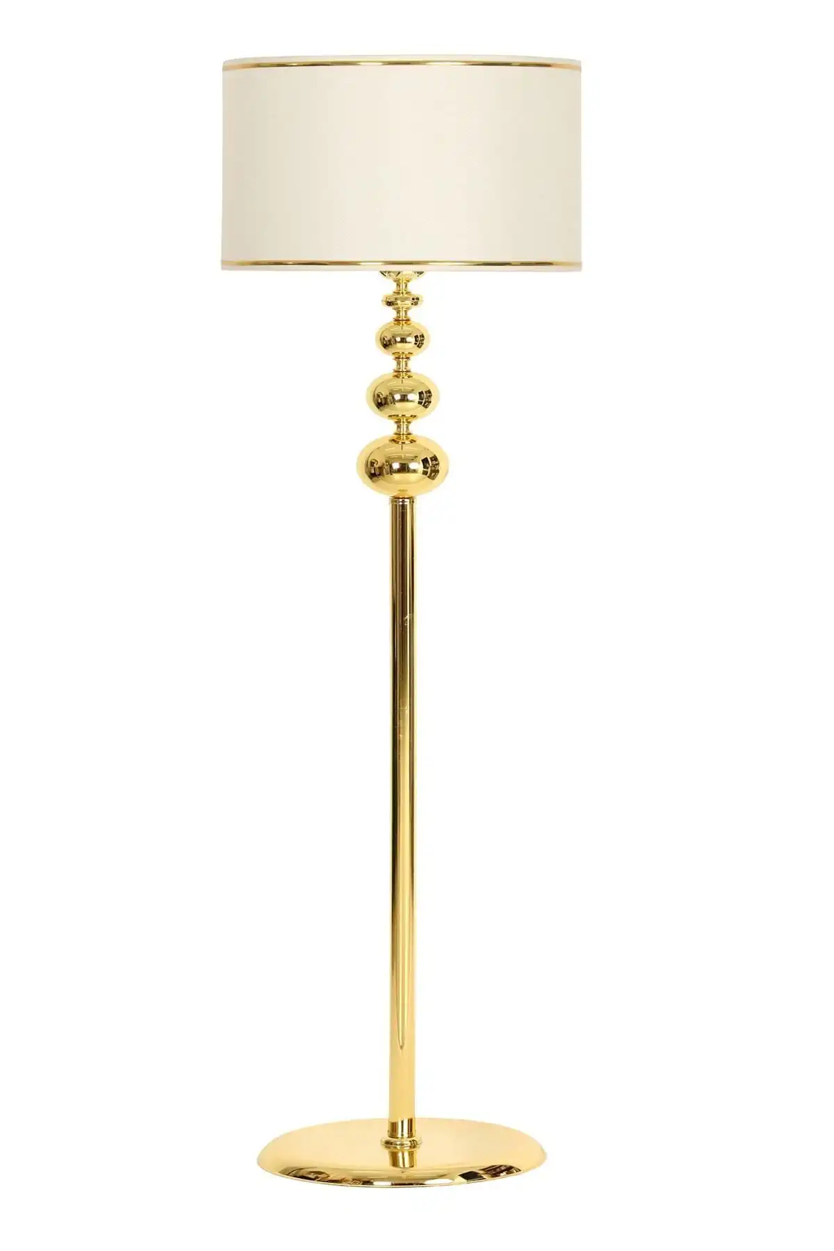 Vinner Vega Gold Kaplama Üçlü Küre Metal Lambader ile Modern Estetik ve Fonksiyonellik
