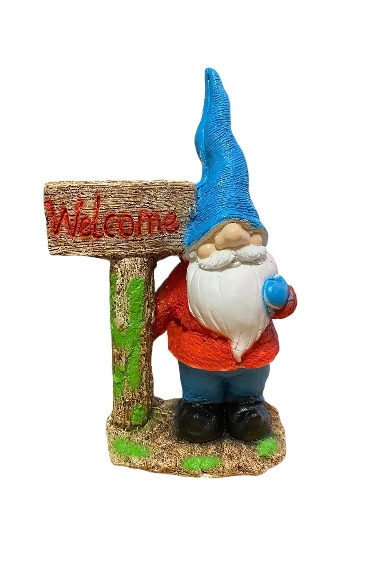 Welcome Yazılı Cüce Kapı Önü Süsü ile Bahçenize Şıklık Katın
