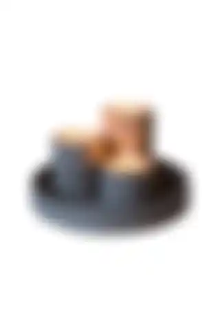 By Sirin Candle Premium Gri Renk Tabaklı Mumluk Seti ile Şıklığı Yakalayın
